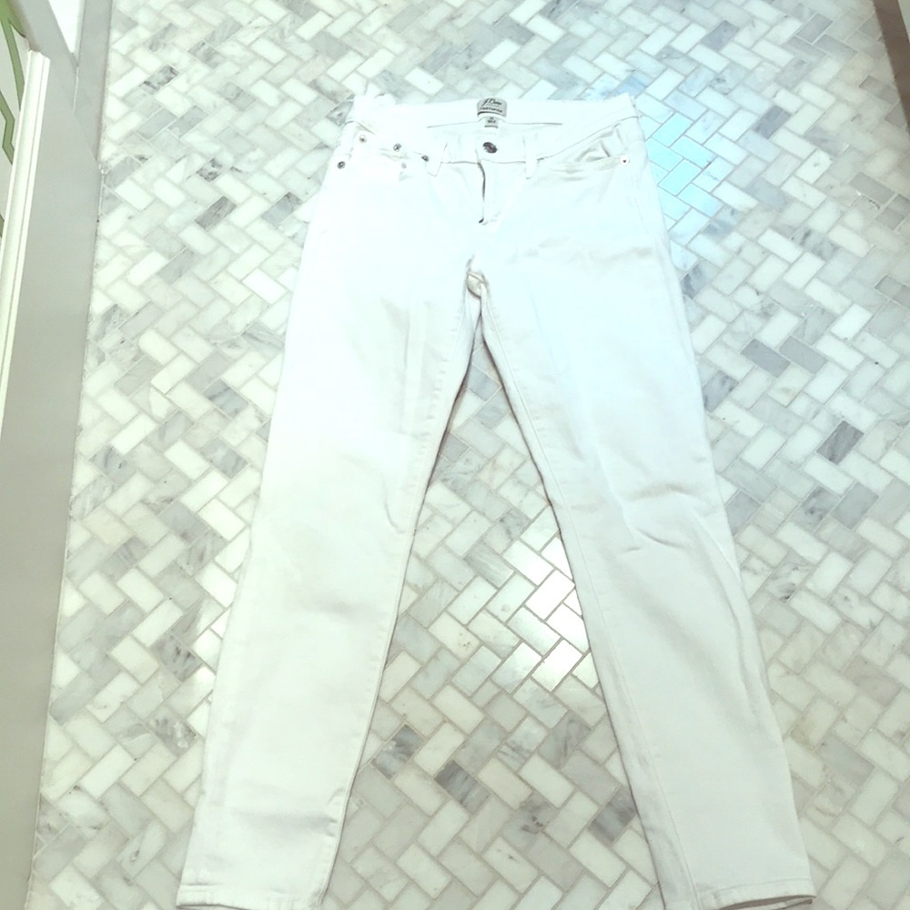 J Crew white toothpick jeans